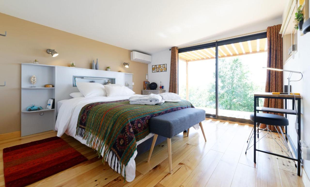 Chambre D'Hotes De Charme A La Maison Bleue Savignac-Mona エクステリア 写真